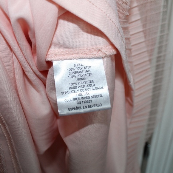 NWT Maison Jules Cote D'azure Bellini Pink A-Line Ruffle Dress - Size Small - Picture 9 of 11